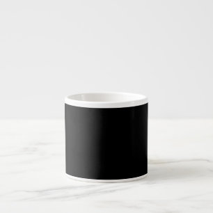 Schwarze Espressotasse Minimalistische Keramiktass