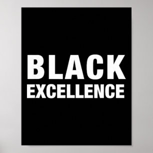 Schwarze Exzellenz Schwarze Geschichte Monat Poster