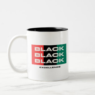 Schwarze Exzellenz Zweifarbige Tasse