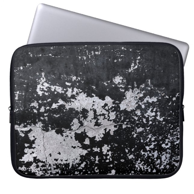 Schwarze Farbe in Chip Laptopschutzhülle (Vorderseite)