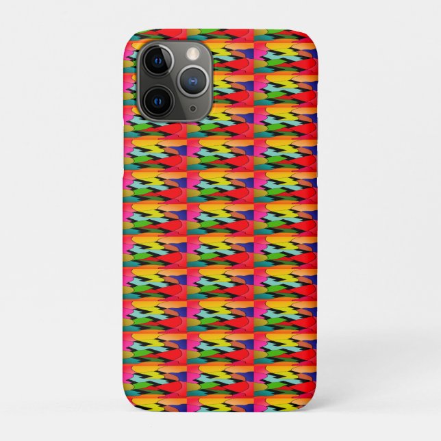 Schwarze Farbe mit Kunstdesign in der Mitte Case-Mate iPhone Hülle (Rückseite)