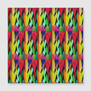 Schwarze Farbe mit Kunstdesign in der Mitte Magnetkarte