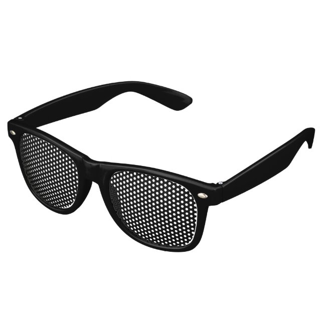 Schwarze Farbe Partybrille (Schrägansicht)