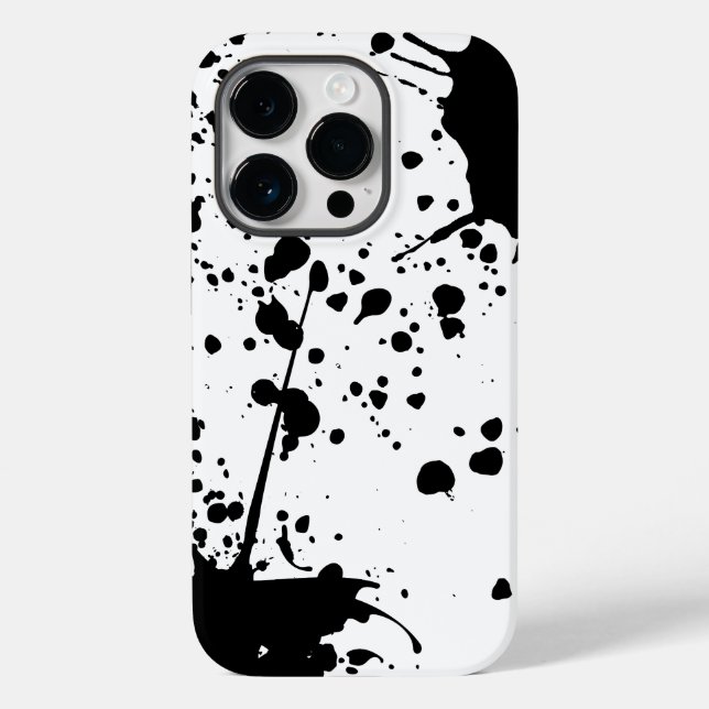 Schwarze Farbe Spill Case-Mate iPhone Hülle (Rückseite)