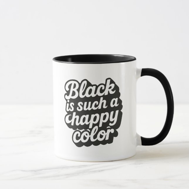 Schwarze Farbe Tasse (Rechts)