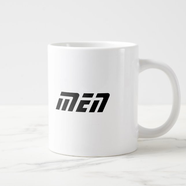 Schwarze Farbmänner Name Jumbo-Sondercup Jumbo-Tasse (Rechts)