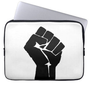 Schwarze Faust ausgelöst - Widerstand Laptopschutzhülle