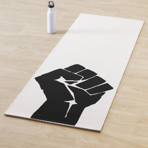 Schwarze Faust ausgelöst - Widerstand Yogamatte