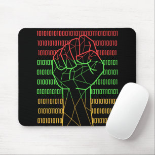 Schwarze Faust der BLM für Geeks Mousepad