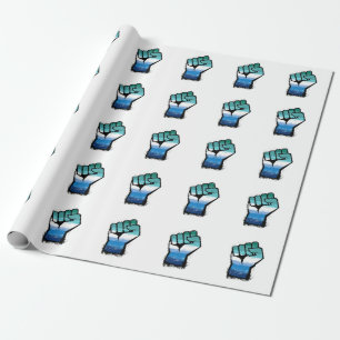 Schwarze Faust der Schwulenbewegung Geschenkpapier