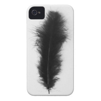 Schwarze Feder iPhone 4 Case-Mate Hülle
