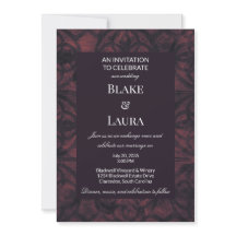 Schwarze Feigen-Winter-Wein-Batik-Hochzeit nach Ma