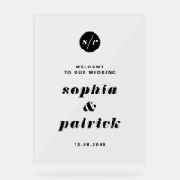 Schwarze, feine italienische Typografie Hochzeit W