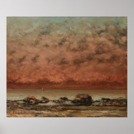 Schwarze Felsen, Trouville - Gustave Courbet Kunst Poster