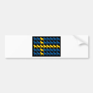 Schwarze Flagge Schwedens Dala Autoaufkleber