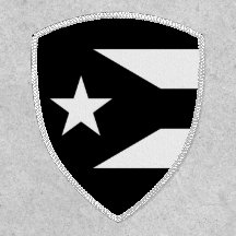 Schwarze Flagge von Puerto Rico