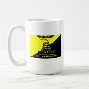 Schwarze Flaggen-Medium-Kaffee-Tasse Tasse