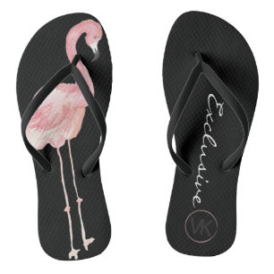 Schwarze Flamingo-Flip-Flops Flip Flops