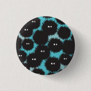 Schwarze Flaute-Monster Button