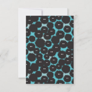 Schwarze Flaute-Monster Dankeskarte