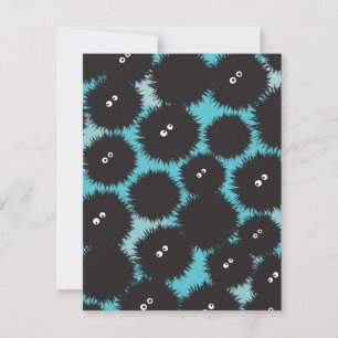 Schwarze Flaute-Monster Feiertagskarte