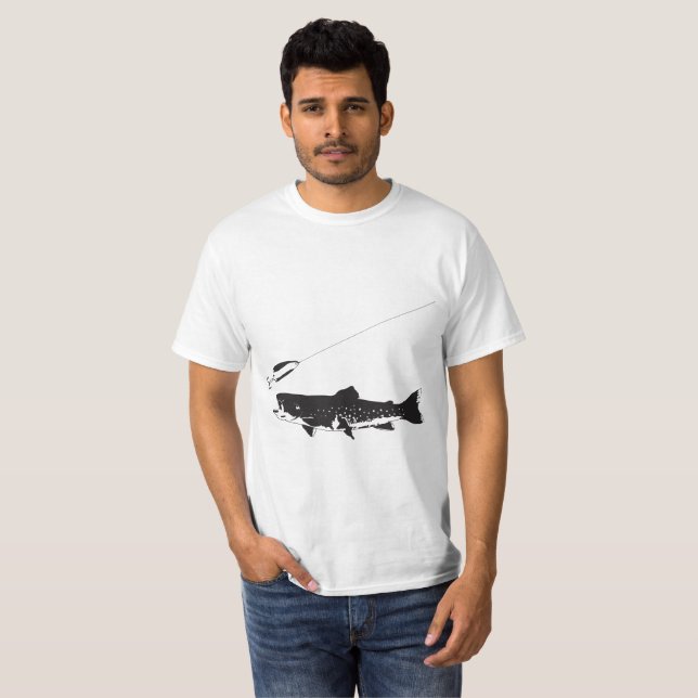 Schwarze Forelle T-Shirt (Vorne ganz)
