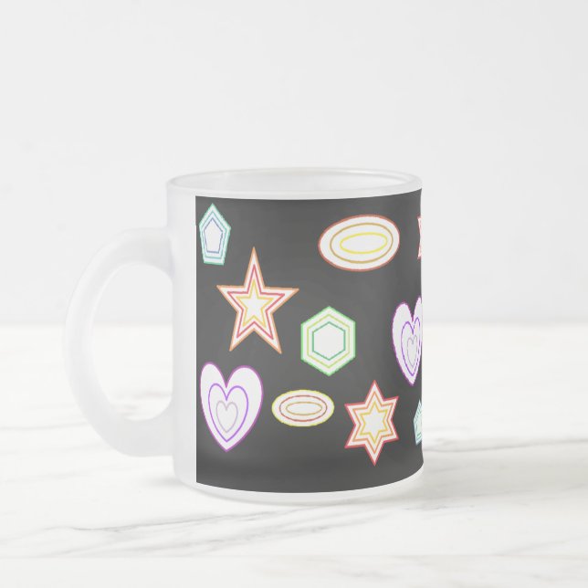 Schwarze Formen Tasse (Links)