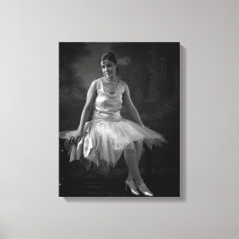 Schwarze Frau der 30er Jahre Leinwanddruck