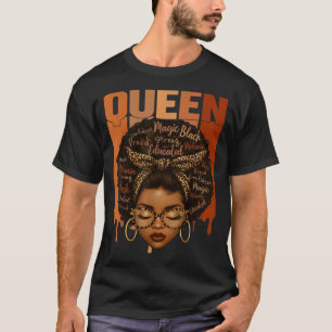 Schwarze Frau Gebildet Stark Schwarze Geschichte M T-Shirt