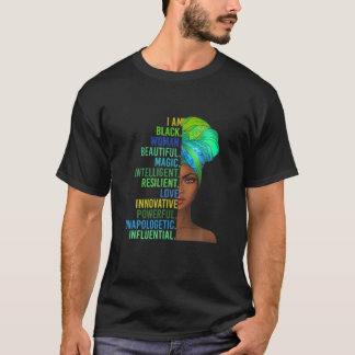 Schwarze Frau Geschichte Monat Afrikanischer ameri T-Shirt