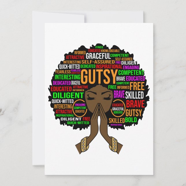 Schwarze Frau Melanin Sista Juneteste Königin Frau Einladung (Vorderseite)