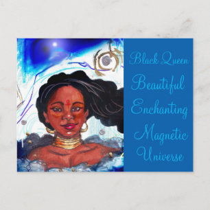Schwarze Frau Postkarte
