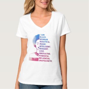 Schwarze Frau T-Shirt