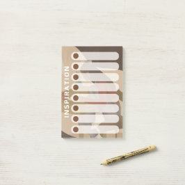 Schwarze Frau täglich wöchentlich Inspirationslist Post-it Klebezettel