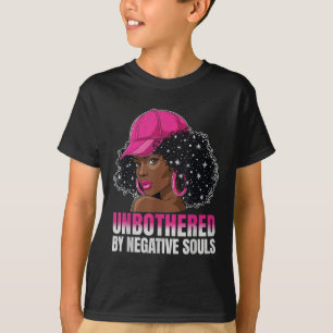 Schwarze Frau unbedacht Afrikanische Afro Queen T-Shirt