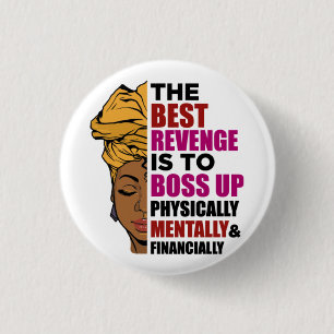 Schwarze Frauen Afrikanische Melanin-Frauen Button