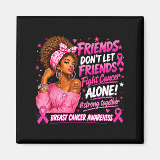 Schwarze Frauen Afrikanisches Rosa Brustkrebsbewus Magnet
