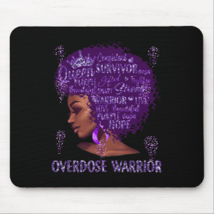 Schwarze Frauen Afro Afrikanische Überdosierung Kr Mousepad