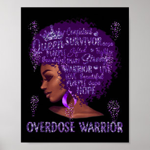 Schwarze Frauen Afro Afrikanische Überdosierung Kr Poster