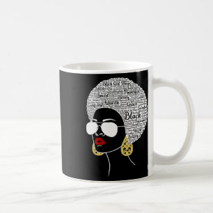 Schwarze Frauen Afro American Black History Month Kaffeetasse