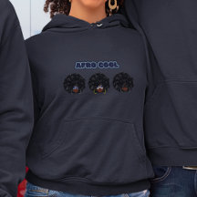 Schwarze Frauen, Afro Cool, Navy Blue