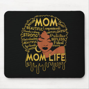 Schwarze Frauen afroamerikanische schwarze Mutter  Mousepad