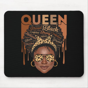 Schwarze Frauen erzogen starke Melanin Königin Afr Mousepad