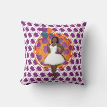 Schwarze Frauen farbige Balloons Blume Muster Weiß