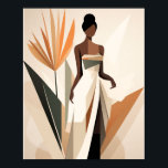 Schwarze Frauen gesichtslose Wand Art Deco Poster<br><div class="desc">Dieses Design wurde durch digitale Kunst erstellt,  Sie können es personalisieren,  indem Sie auf die Schaltfläche Anpassen klicken und einen Namen,  Initialen oder Ihre gewünschten Wörter hinzufügen.</div>