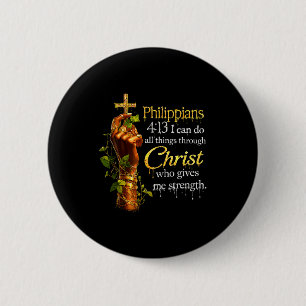 Schwarze Frauen Gott Christlicher Glaube Afrikanis Button