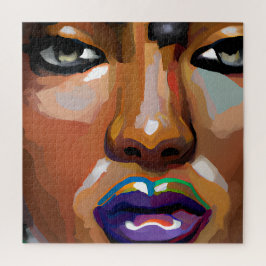 Schwarze Frauen inspirieren positive schwarze Köni Puzzle