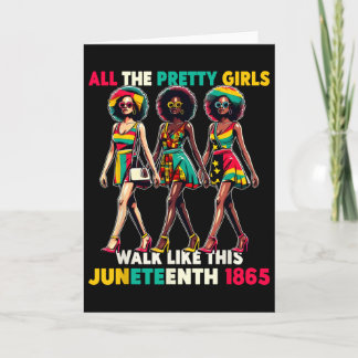 Schwarze Frauen Juneteenth 1865 feiern Freiheit Fe Karte