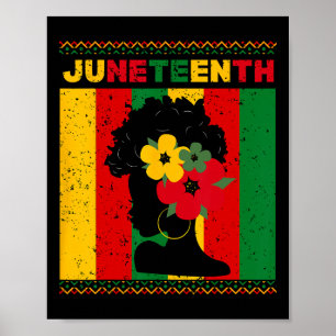 Schwarze Frauen Juneteenth Stolz Frauen Schwarze G Poster