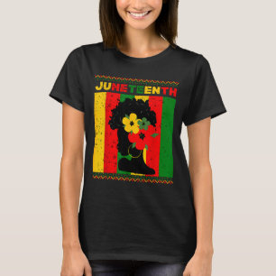 Schwarze Frauen Juneteenth-Stolz Frauen schwarze G T-Shirt